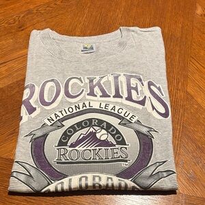 Colorado Rockies Striped T-Shirt